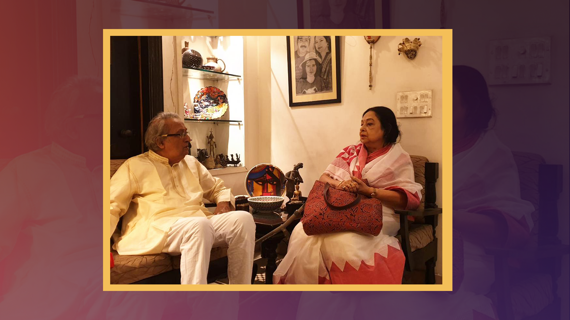 A file photograph of Nirmal Kumar with his actress-wife, Madhabi Mukhopadhyay




























