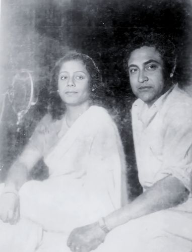 Kanan Devi with Ashok Kumar